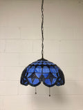 Tiffany Style Blue Stained Glass Hanging lighting Baroque Style Lavender EP1618