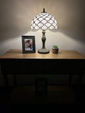 Enjoy Tiffany Table Lamp Crystal Bean White Stained Glass ET1205