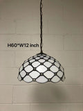 Tiffany Style White Stained Glass Hanging lighting EP1205