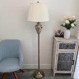 Ceramic Floor Lamp Beige Birds Flowers LED Bulb Included 65"H*16"W*16"D