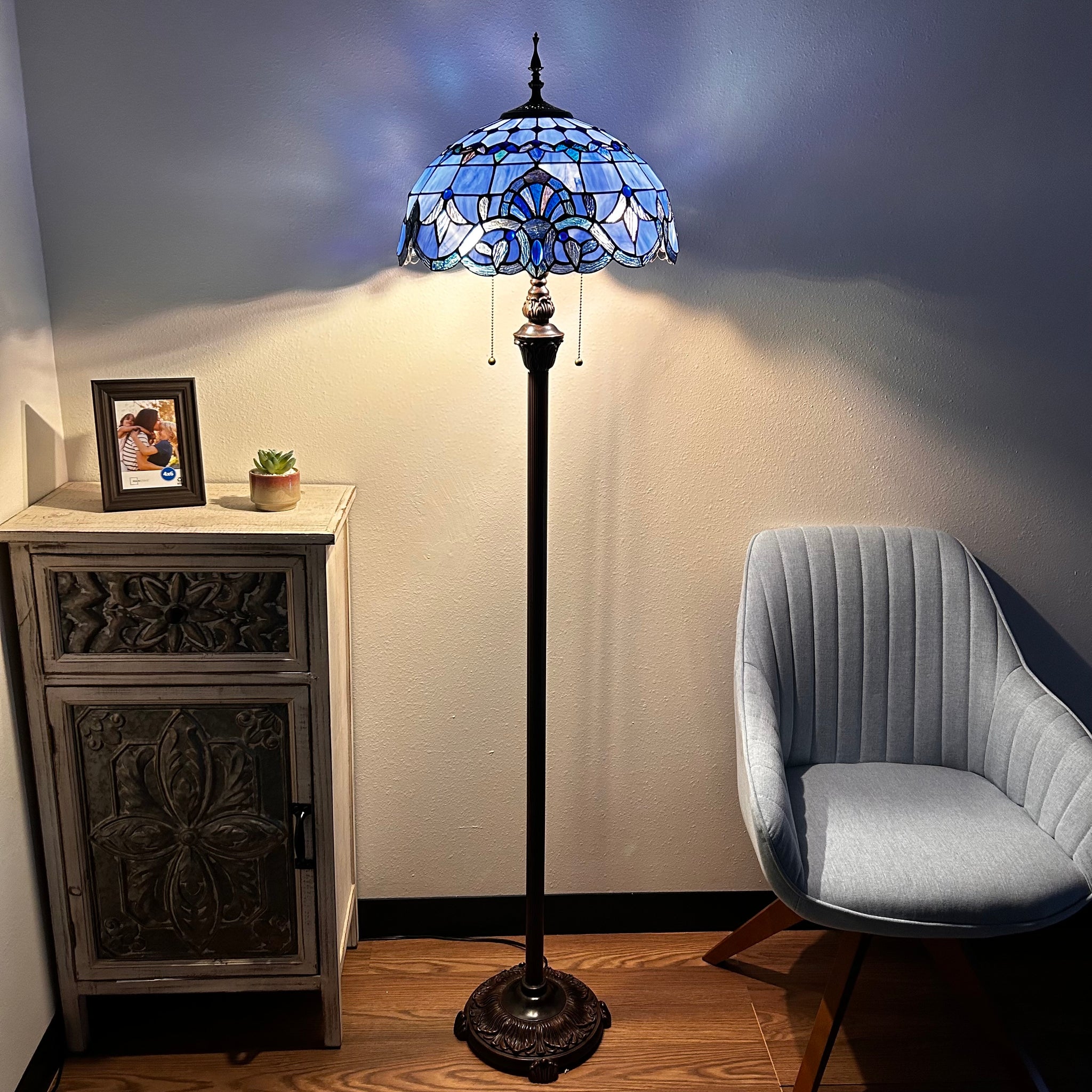 Lavender deals floor lamp