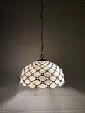 Tiffany Style White Stained Glass Hanging lighting Crystal Beans EP1605