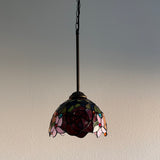 Enjoy Tiffany Style Mini Hanging Lamp Stained Glass Rose Flowers EP0803-B