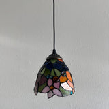 Enjoy Tiffany Style Hanging Lighting Stained Glass Rose Flowers EP0603-B