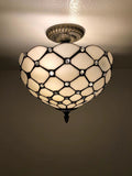 Tiffany Style Ceiling lamp White EP1206