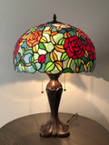 Enjoy Tiffany Style Table Lamp Rose Flowers ET1616