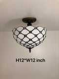 Tiffany Style Ceiling lamp White EP1206