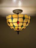 Tiffany Style Ceiling lamp Gold Vintage EP1276