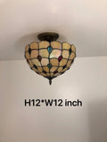 Tiffany Style Ceiling lamp Gold Vintage EP1276