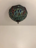 Tiffany Style Ceiling Lamp Dragonfly Blue EP1213