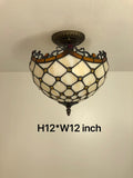 Tiffany Style Ceiling lamp Gold Vintage EP1224