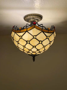 Tiffany Style Ceiling lamp Gold Vintage EP1224